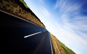 Обои Скоростная дорога: Скорость, Дорога, Небо, Прочие пейзажи