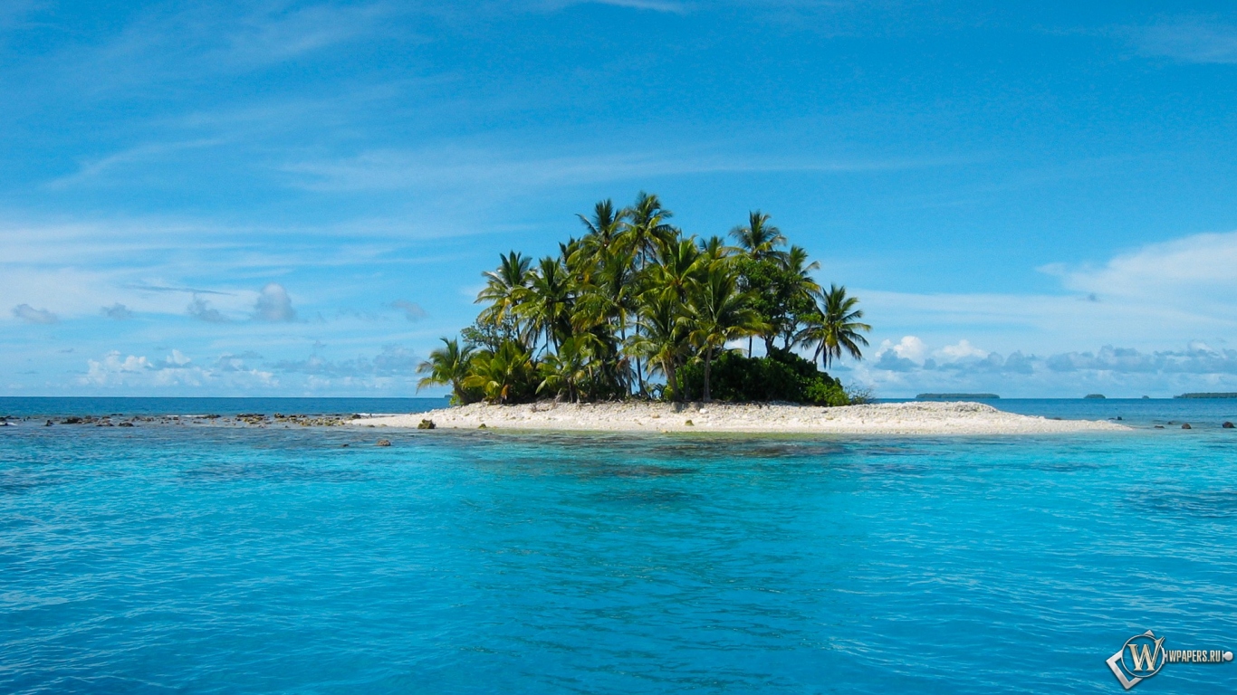 Райский островок 1366x768