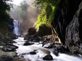 Обои Neidong waterfall: Природа, Водопад, Водопады