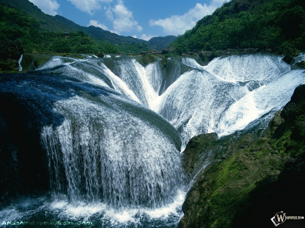 Водопад Жемчужина - долина Цзючжайгоу 1280x960