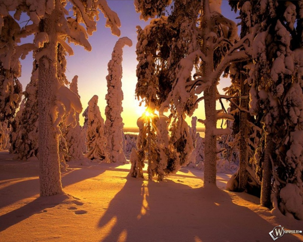 Зима в Финляндии 1280x1024