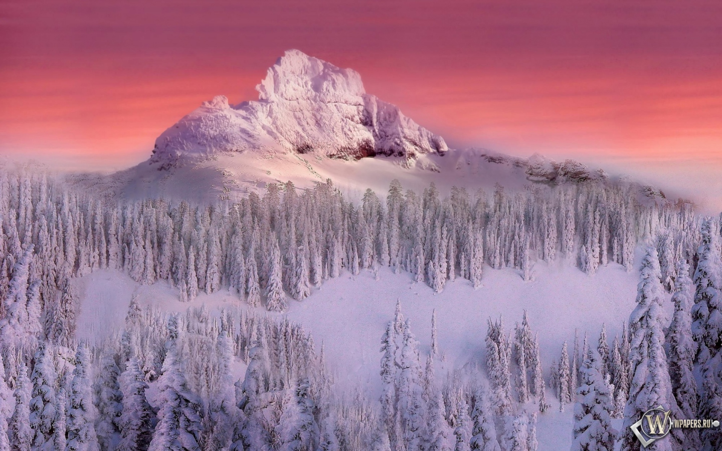Зимняя гора 1440x900