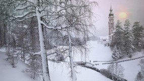 Обои Зима в Тироле Австрия: Зима, Австрия, Зима