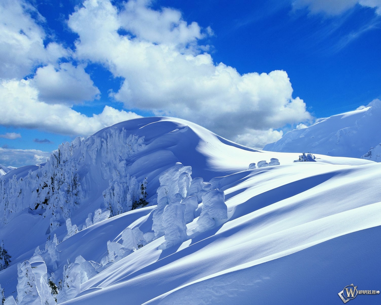 Зимние горы 1280x1024