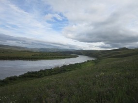 Обои Забайкалье река Онон: Река, Природа, Лето, Вода и небо