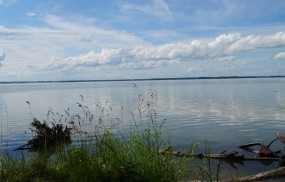 Обои Обское озеро: Озеро, Небо, Вода и небо