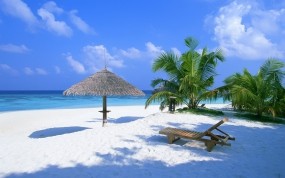 Обои Экзотический рай: Пляж, Море, Рай, Мечта, Небо, Relax, Курорт, Вода и небо