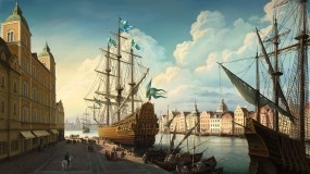Корабли в порту (Ольга Антоненко)