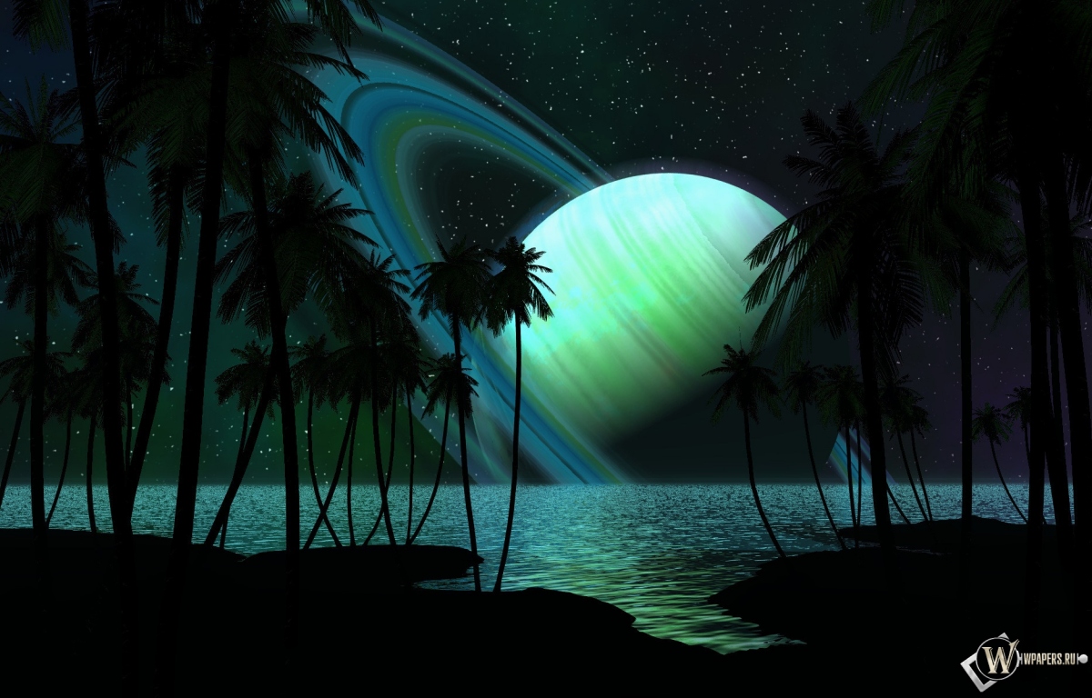 Зелёный Сатурн 1200x768