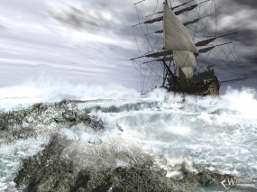 Корабль и бушующее море