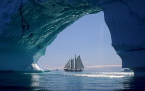 Обои Арктический парусник: Парусник, Арктика, Корабли